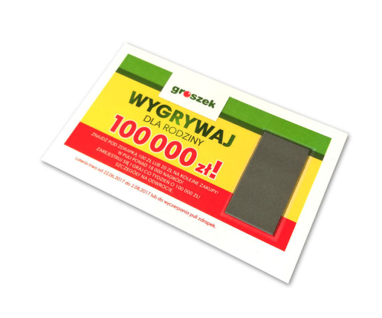 Kupon ze zdrapką Groszek