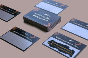 Zdrapki andrzejkowe w formacie wizytówkowym