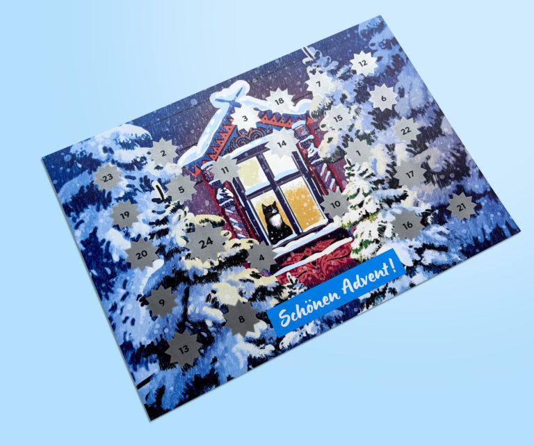 Kalendarze adwentowe A4 w formie zdrapki